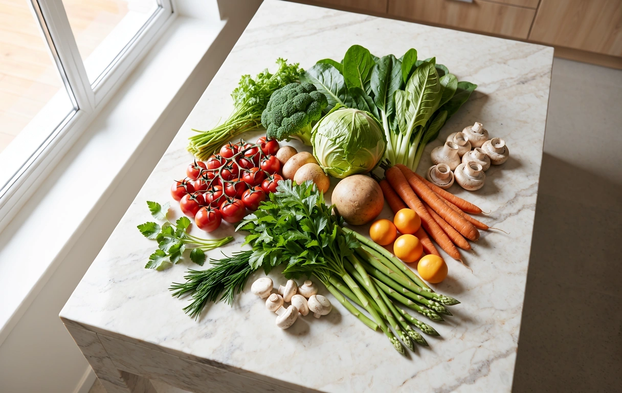 Frische Lebensmittel als Basis für ausgewogene Ernährung